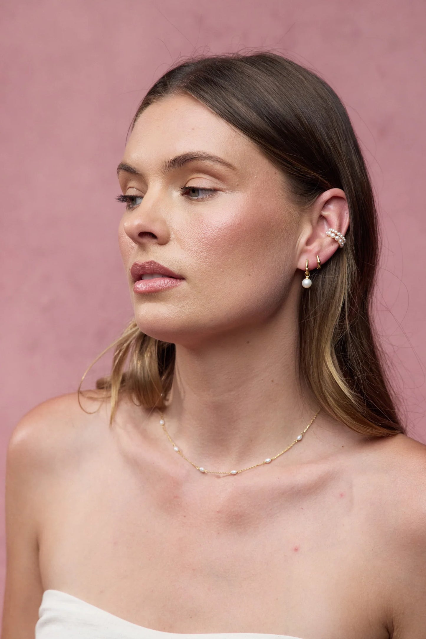 Zafino || Tessa Huggie Earrings - Gold