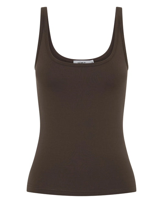 SÅšAINT || Essentials Tank - Espresso
