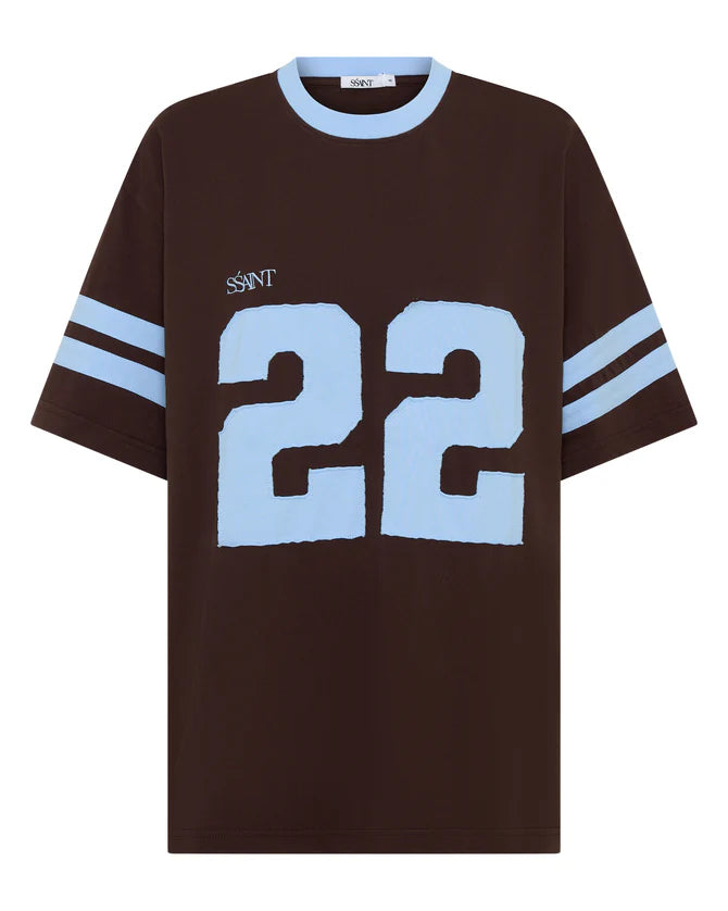 SŚAINT || 22 Motion Tee - Blue + Espresso