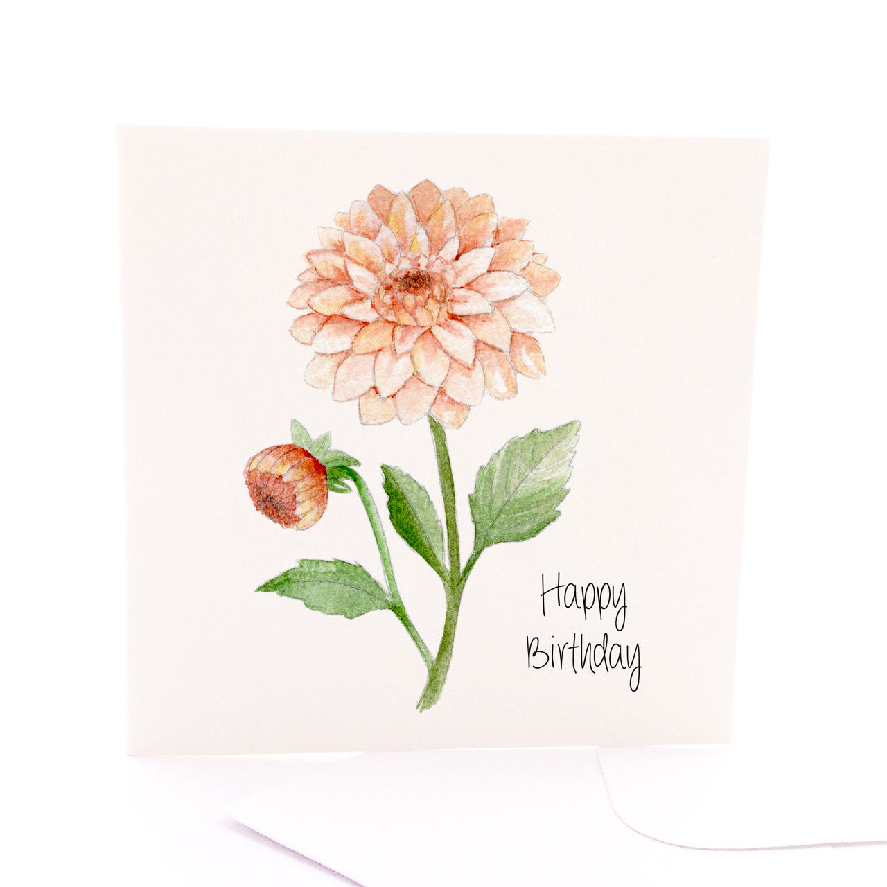 Botanica Birthday Dahlia Card