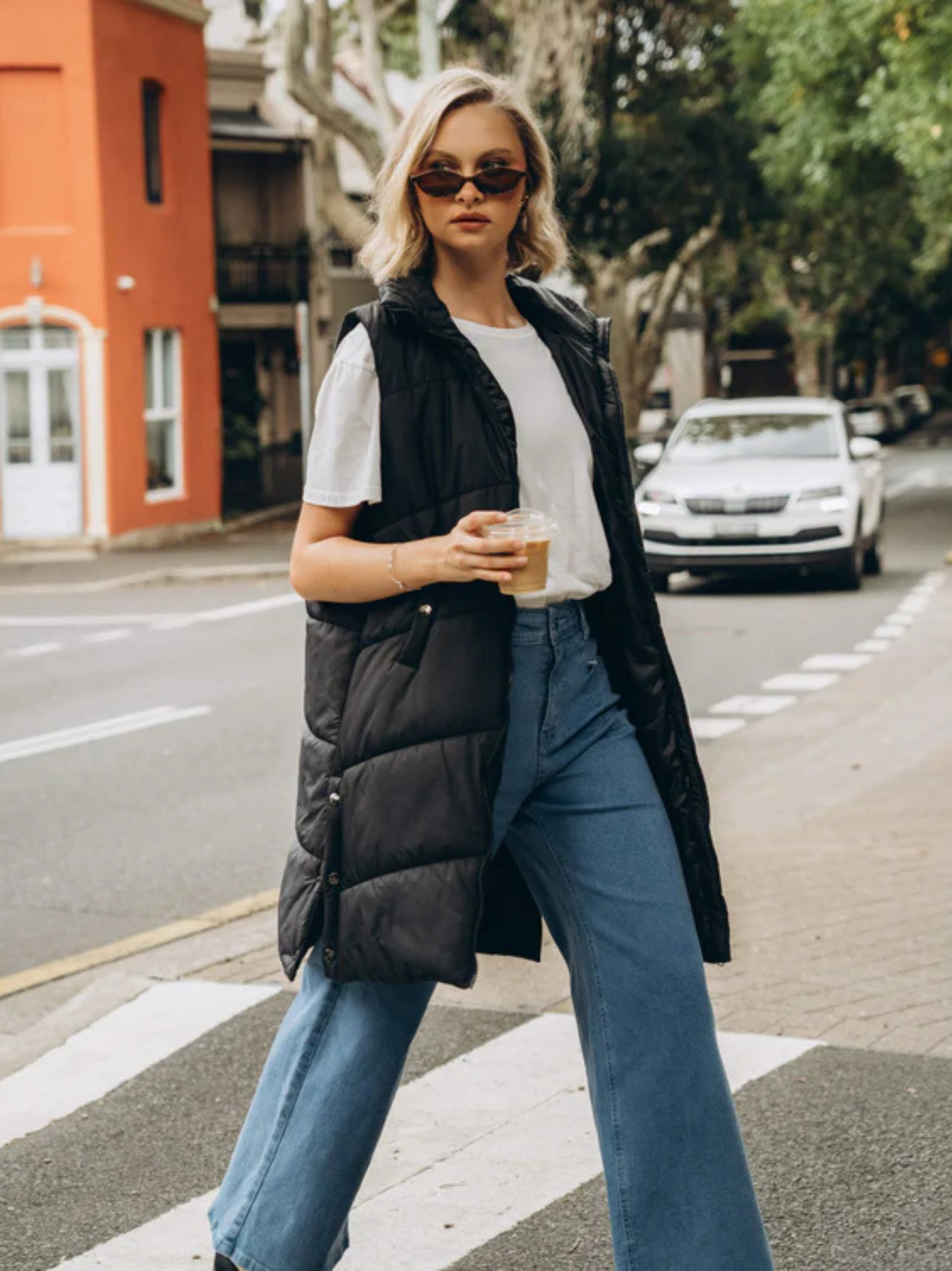 Longline Puffer Vest