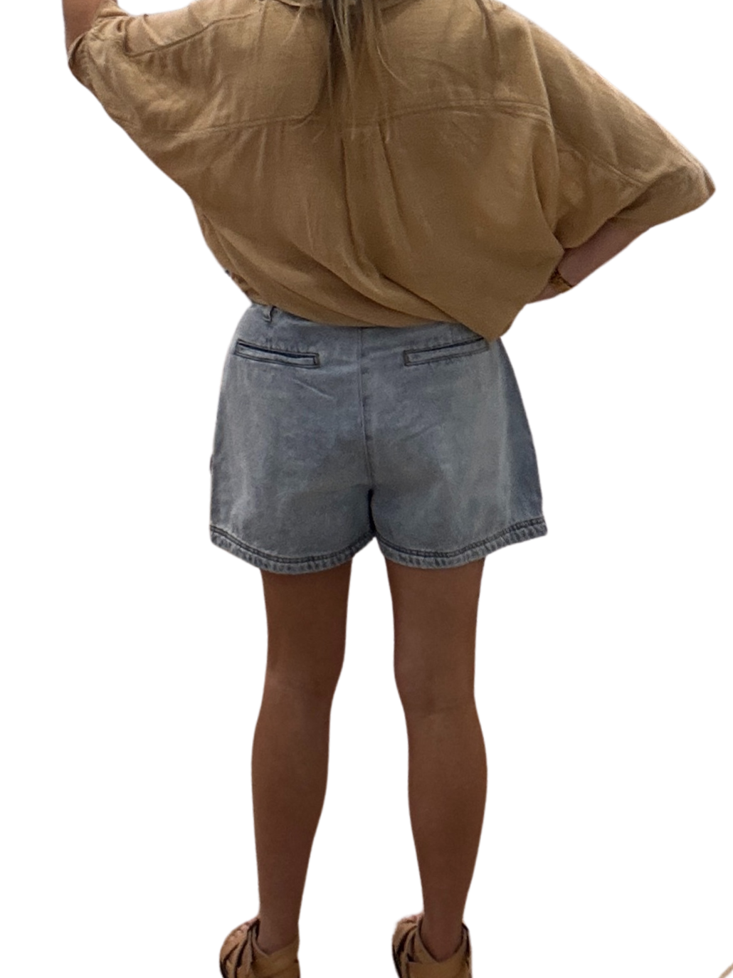 AAE || Josie Denim Shorts - Bleach