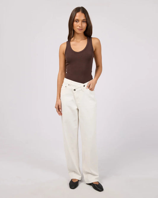 Darcy Wrap around Jeans - White