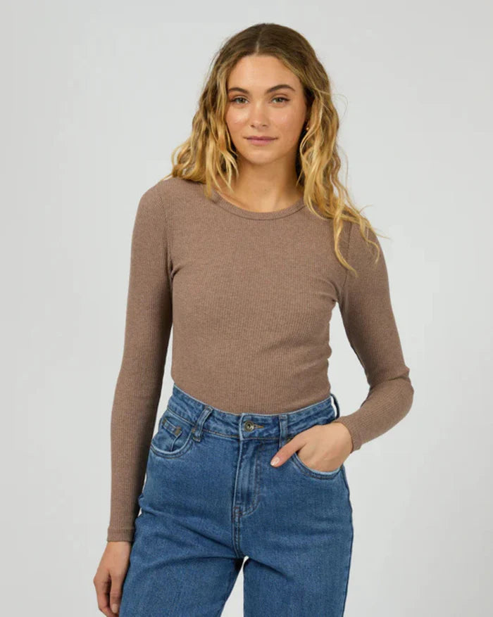 Silent Theory || Rib L/S - Brown