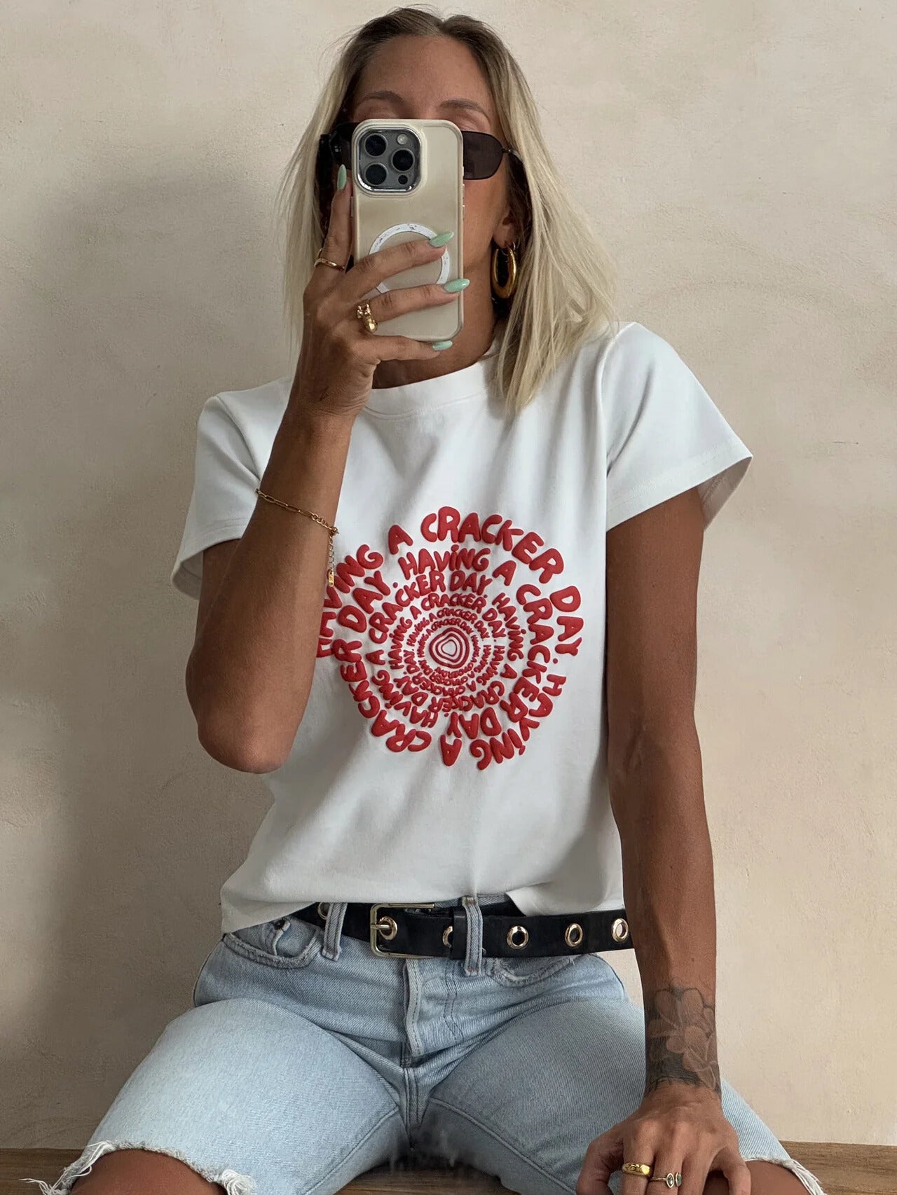 Cracker Day Club || Spiral Baby Tee