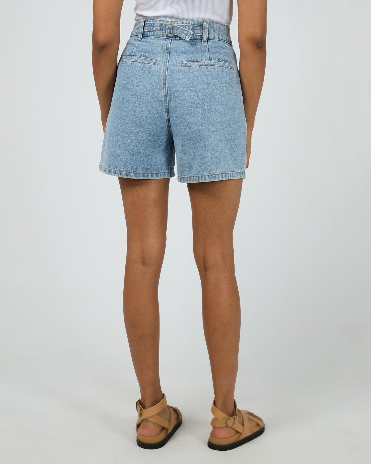AAE || Stevie Denim Shorts - Light Blue