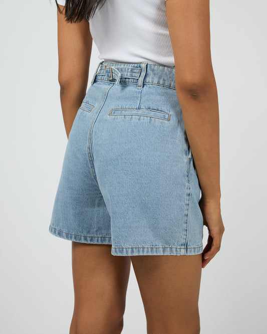 AAE || Stevie Denim Shorts - Light Blue