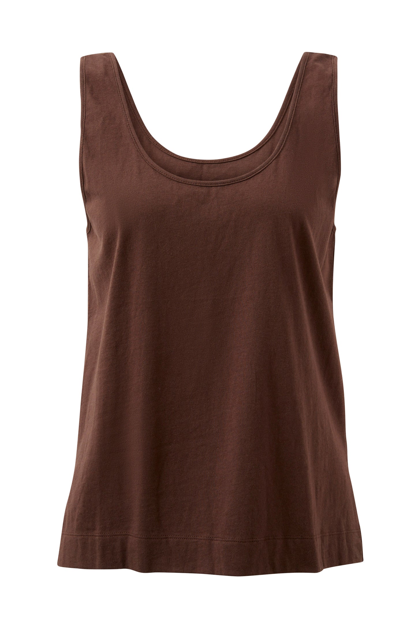 Ceres Life || Bloom Slouchy Scoop Tank - Chocolate