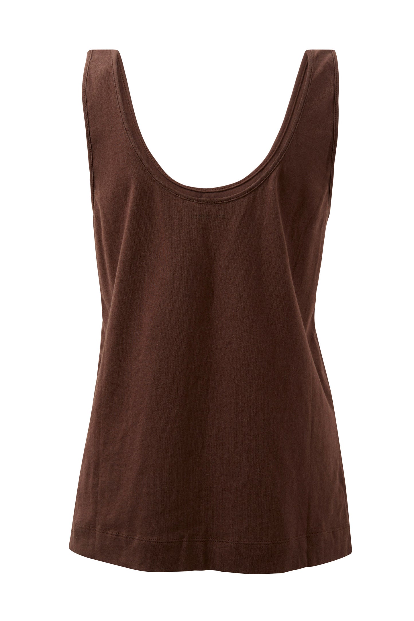 Ceres Life || Bloom Slouchy Scoop Tank - Chocolate