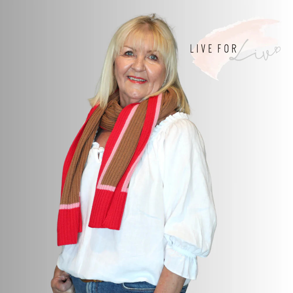 MHF - Beanie for Brain Cancer 2026 Scarf - Live for Liv