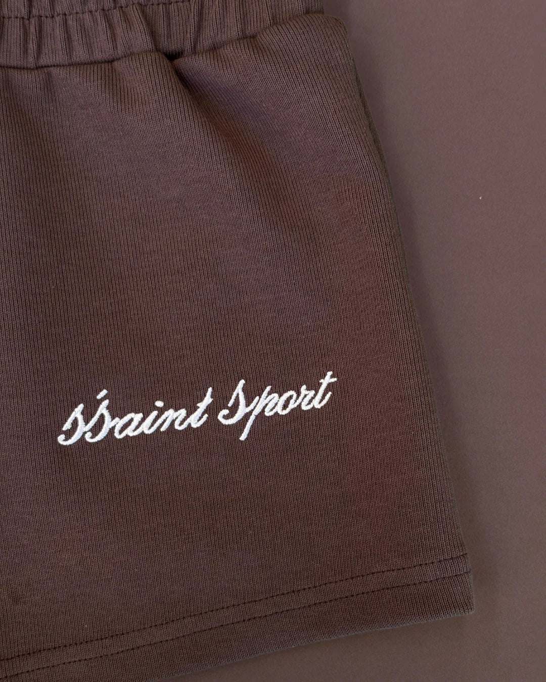 SŚAINT || Sport Track Shorts - Brown