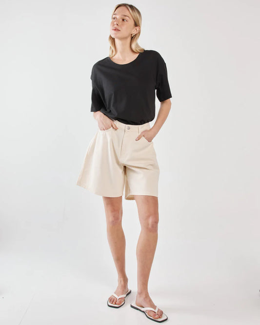 Sabine Denim Shorts - Parchment Wash