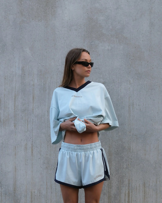 SŚAINT || Reflective V Neck - Mint