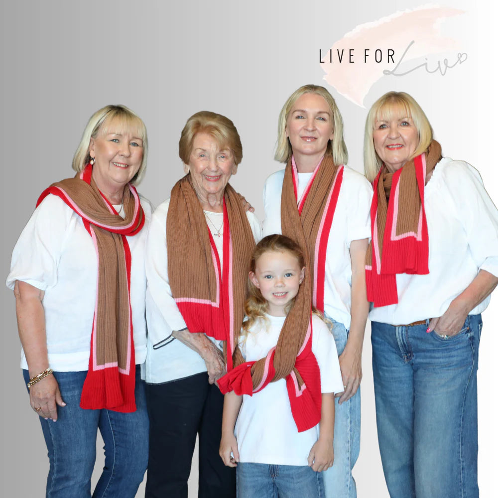 MHF - Beanie for Brain Cancer 2026 Scarf - Live for Liv