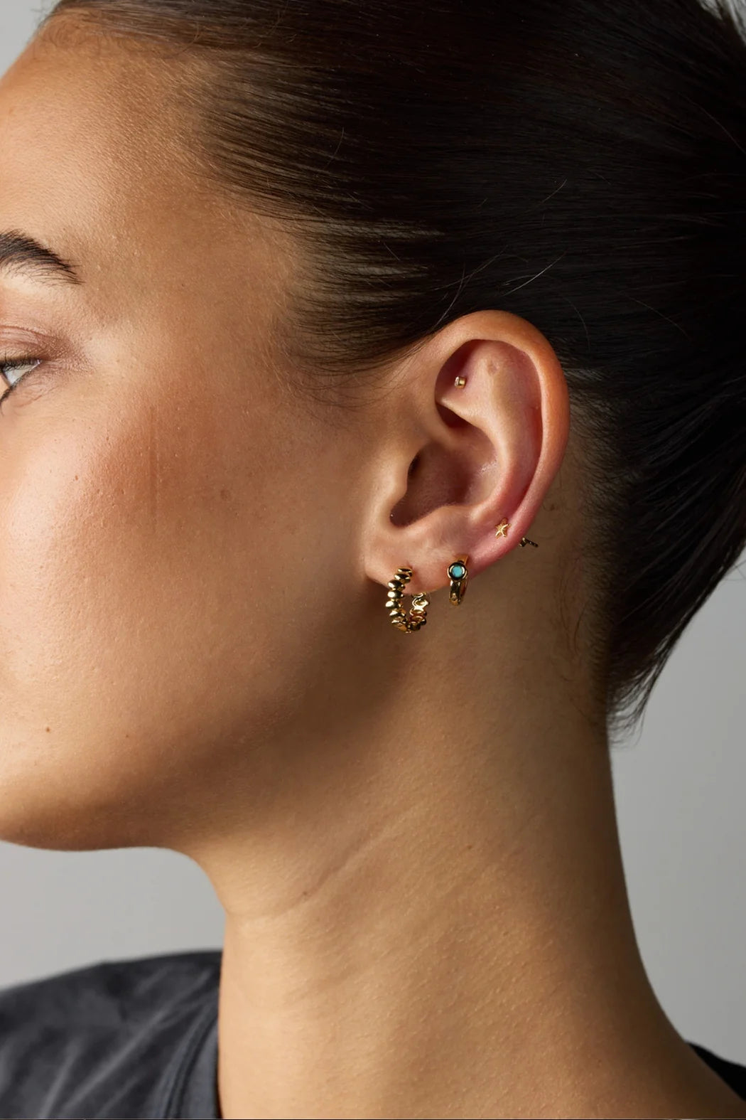 Zafino || Bailey Huggie Earrings - Gold