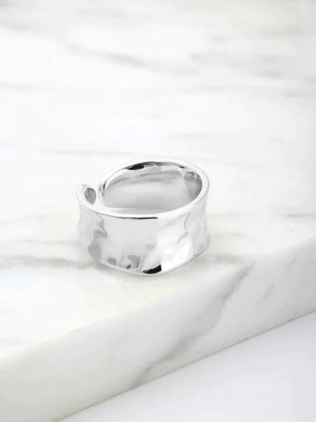 Bianca Adjustable Ring- Silver