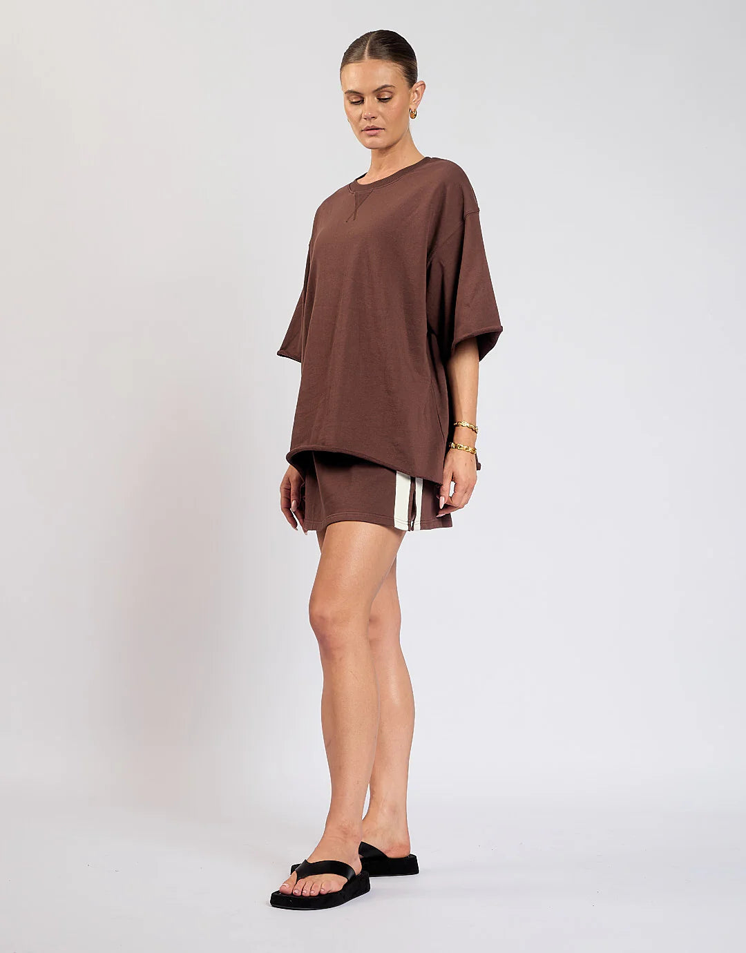 Luna Lane || Mason Tee - Chocolate