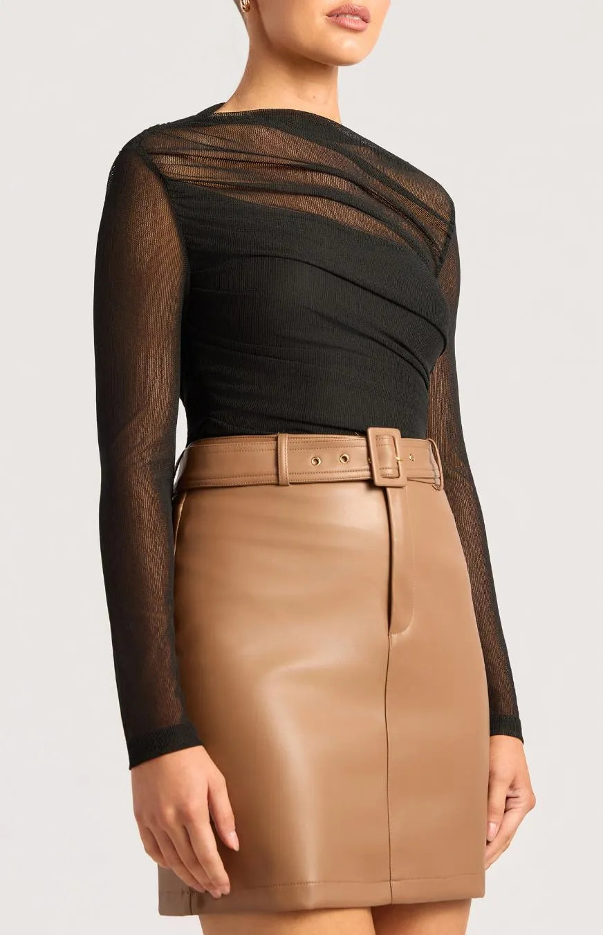 Tasha Mesh Top - Black
