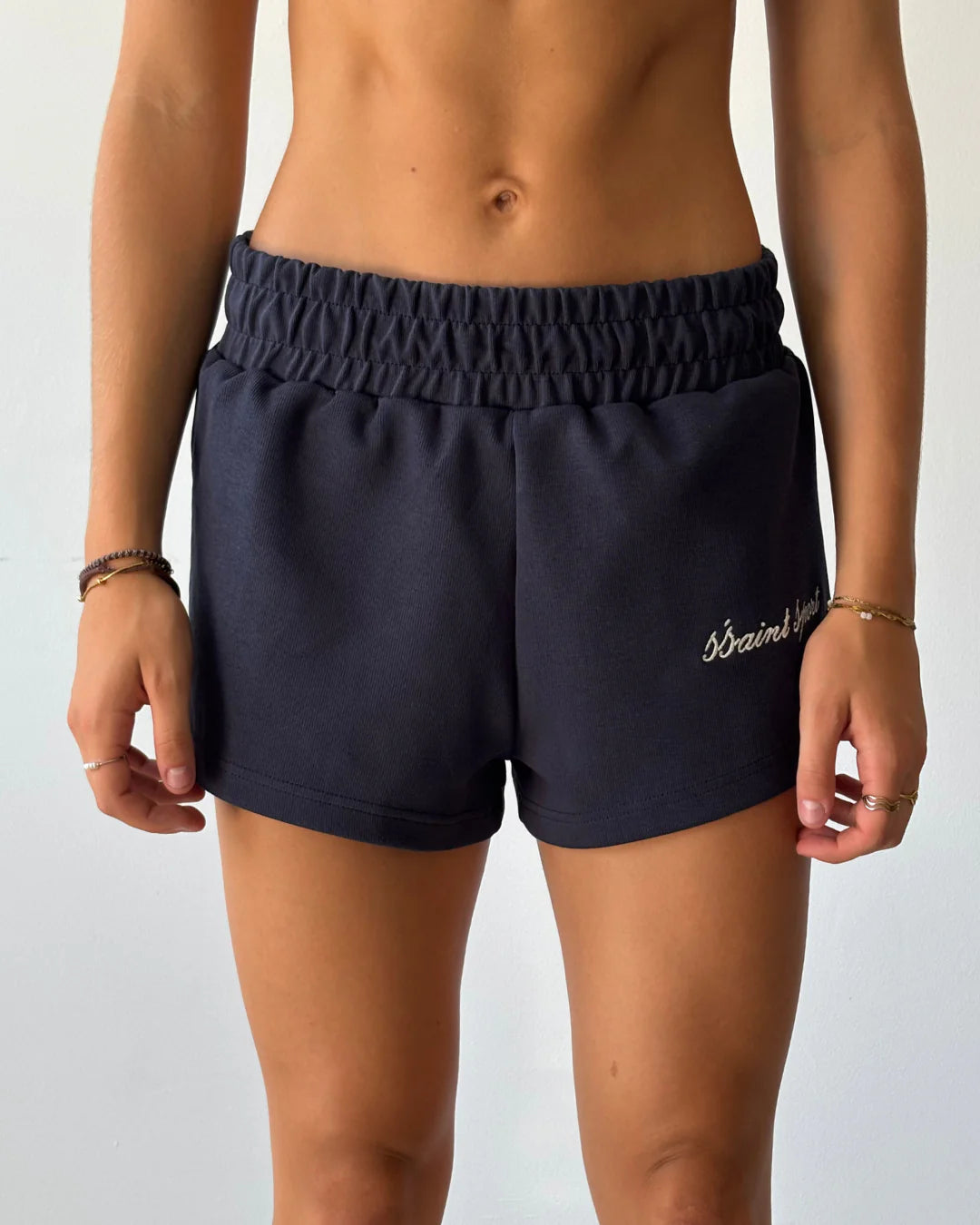 SŚAINT || Sport Track Shorts - Navy