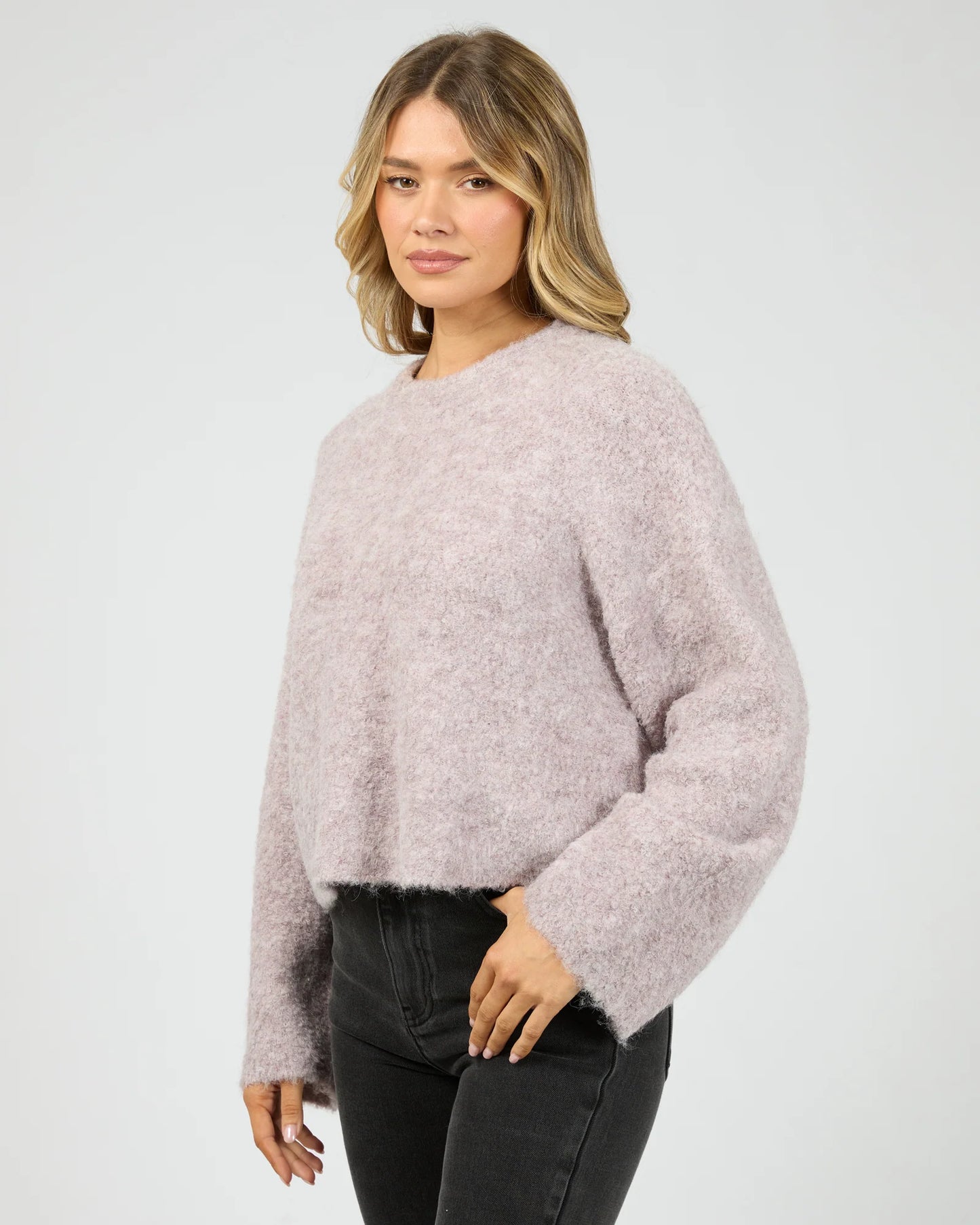 AAE || Billie Boucle KnIt - Lavender