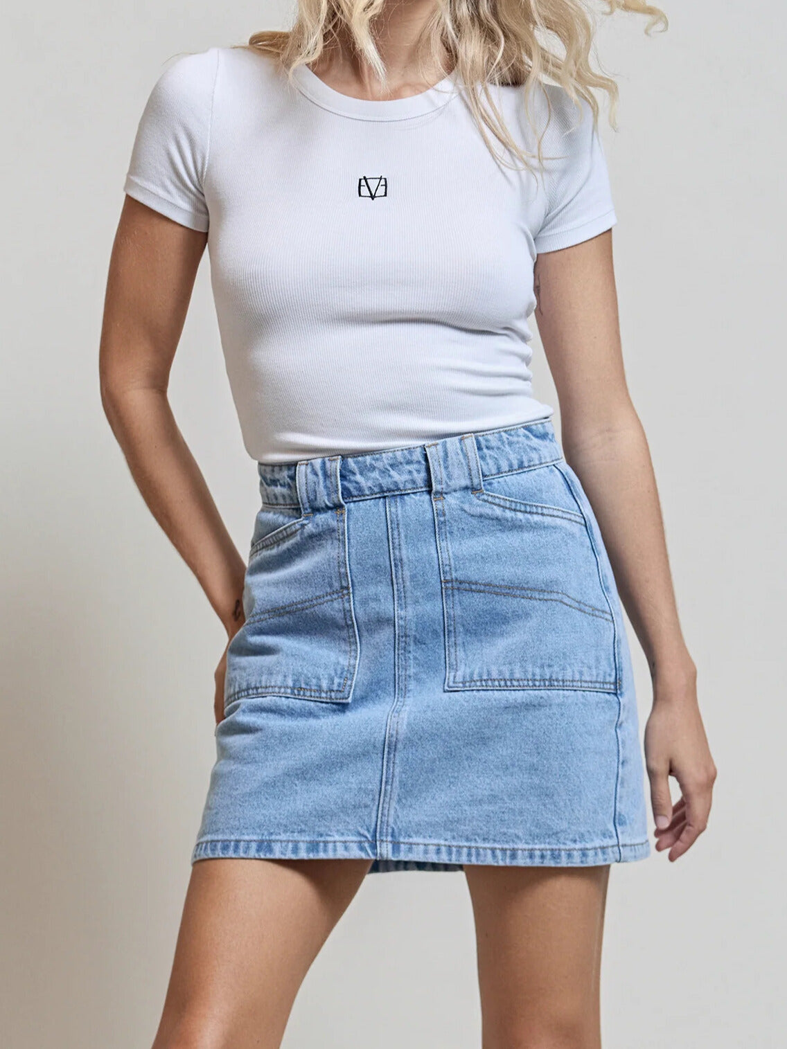 AAE || Becca Skirt Light Blue