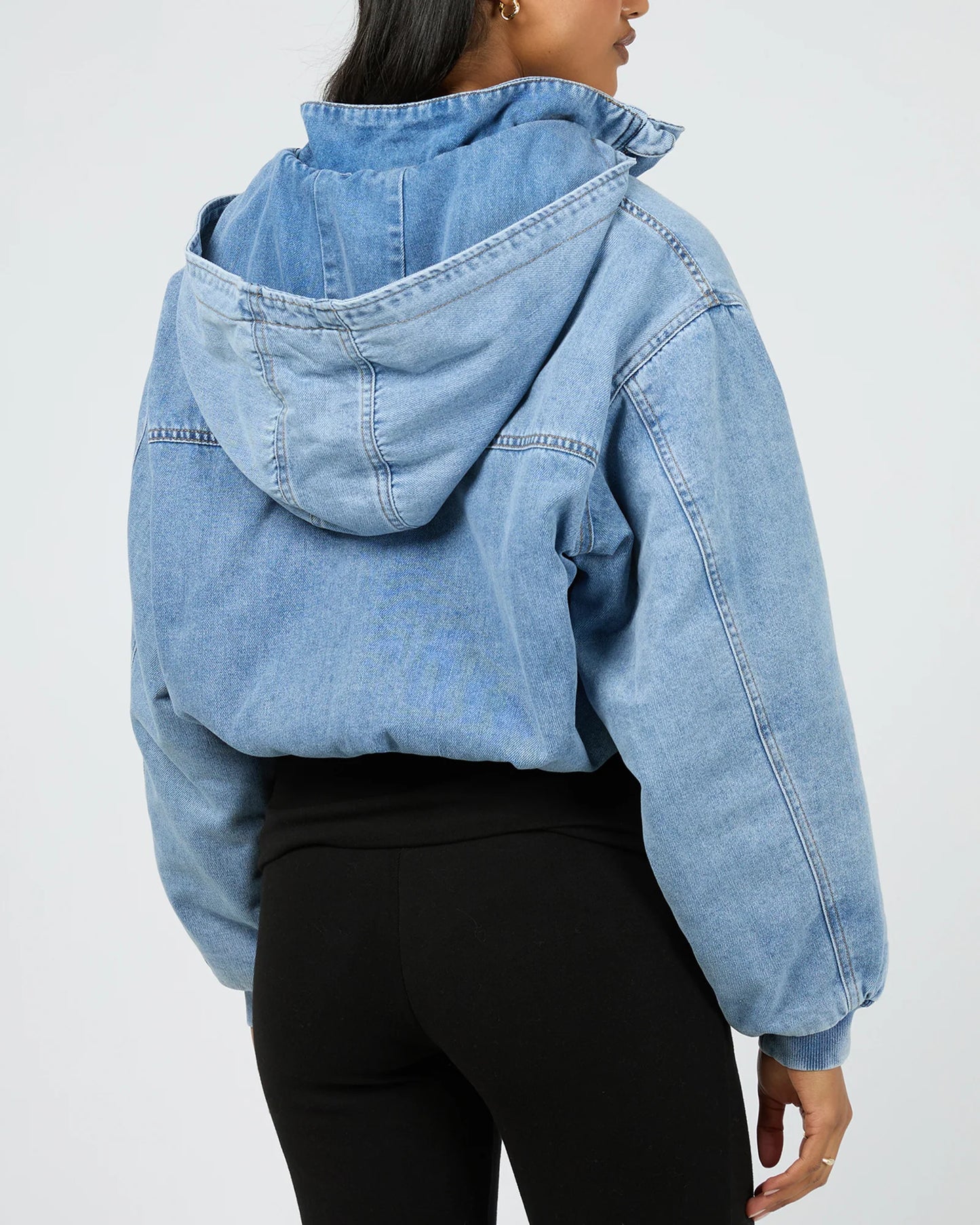 AAE || Brixton Denim Bomber Jacket