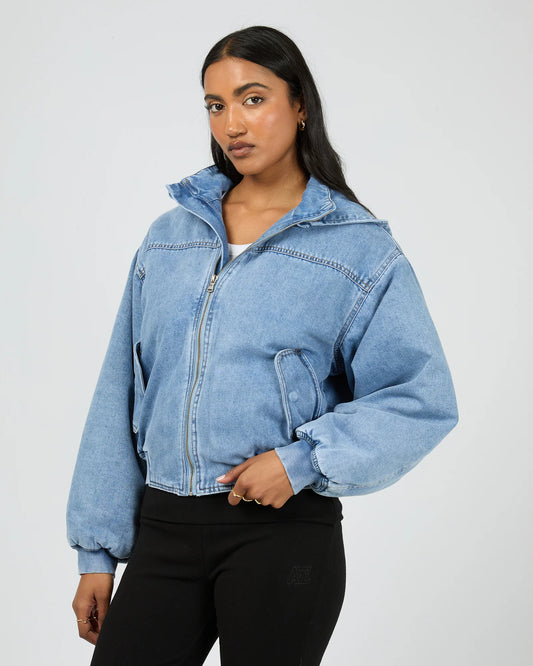 AAE || Brixton Denim Bomber Jacket