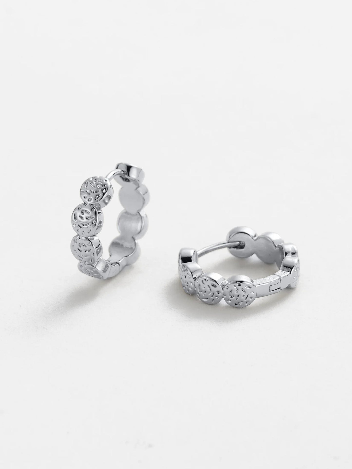 Zafino || Josie Hoop Earrings - Silver