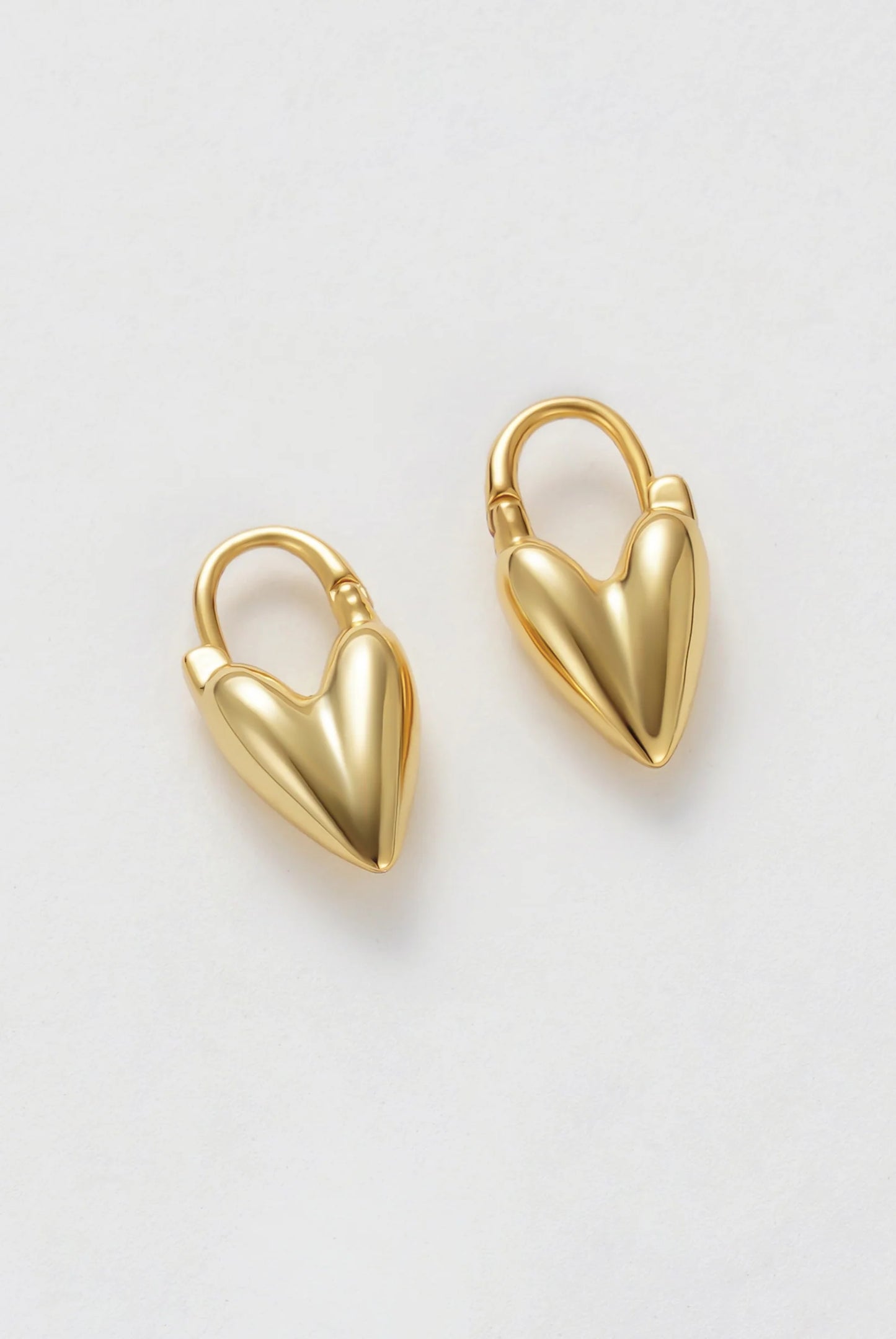 Zafino || Jess Heart Hoop - Gold