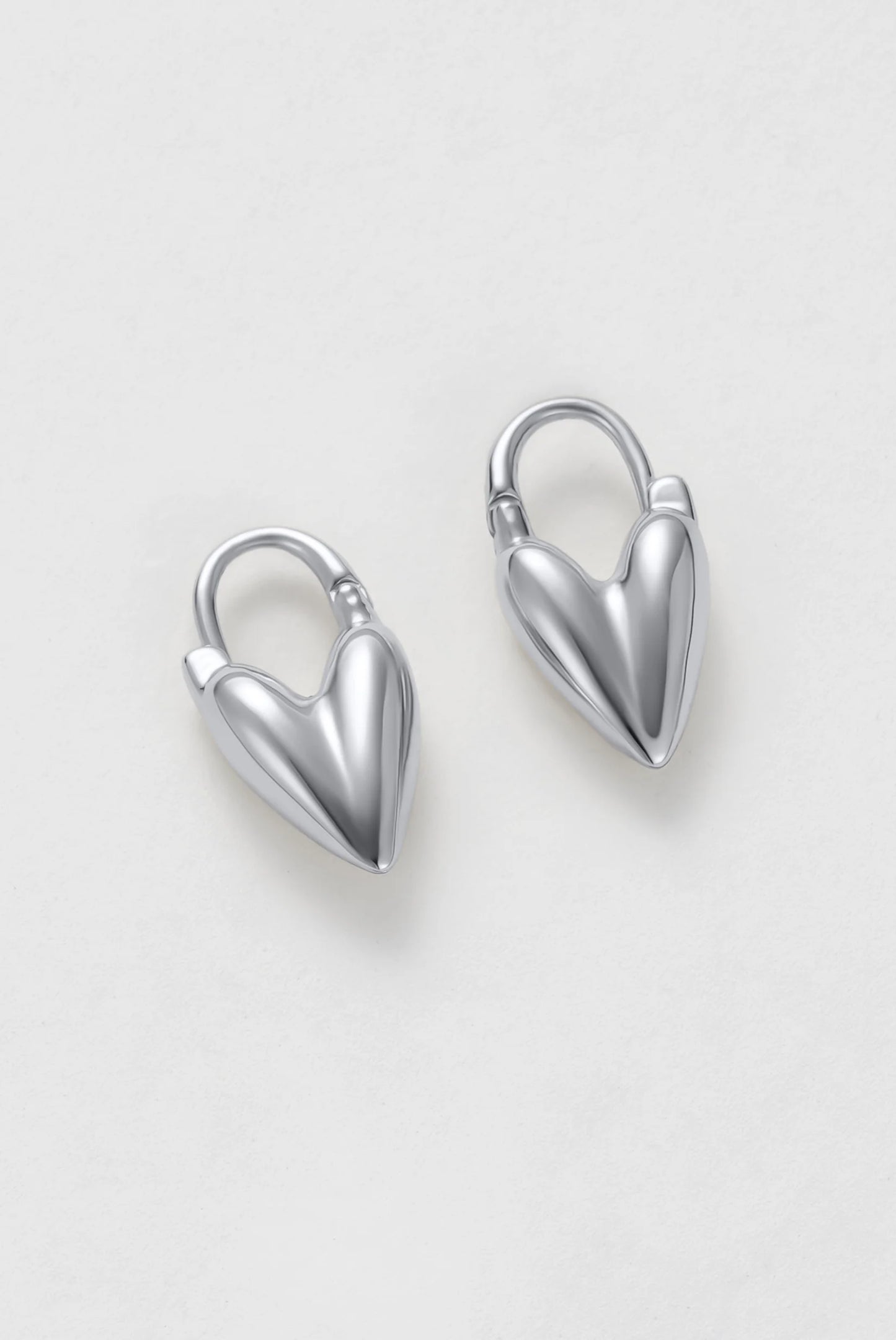 Zafino || Jess Heart Hoop - Silver