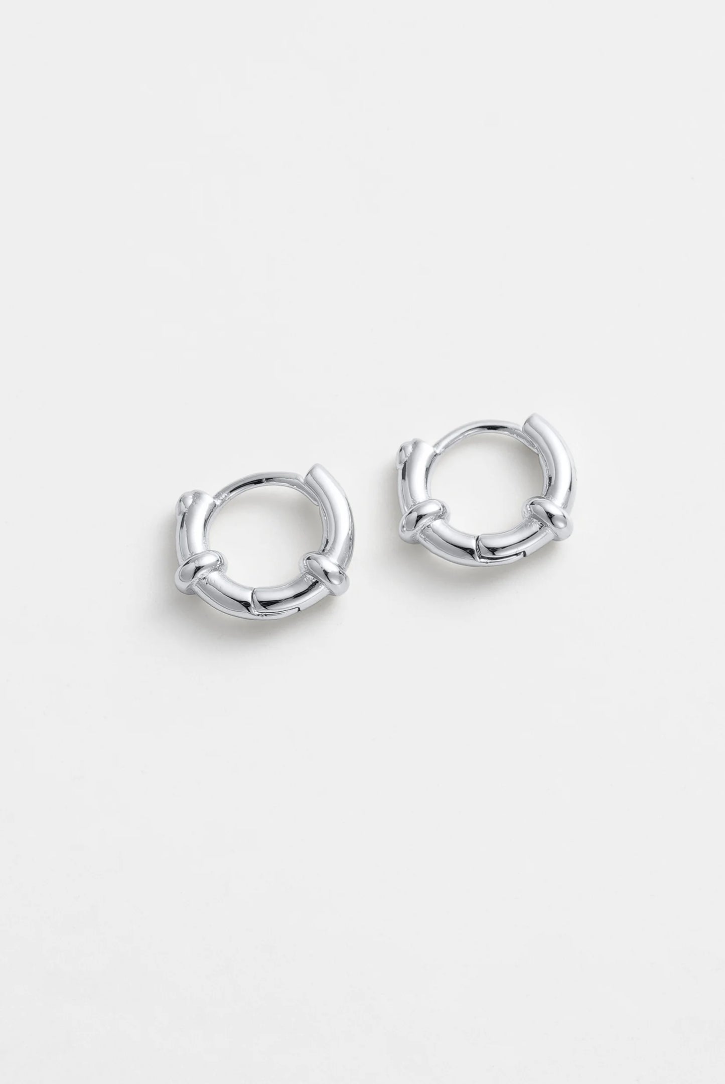 Zafino || Tessa Huggie Earrings - Silver