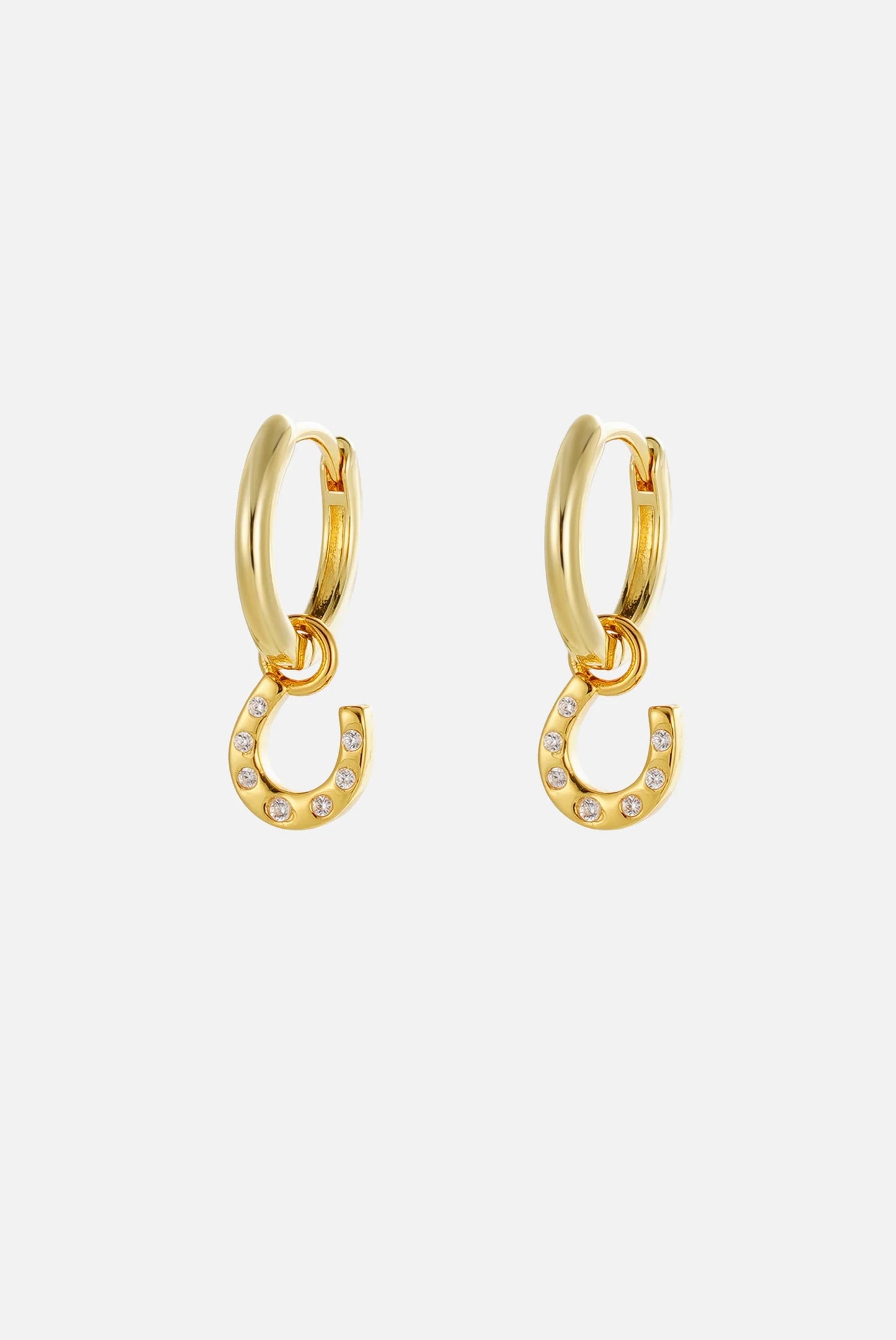 Zafino || Lucky Hoop Earrings - Gold