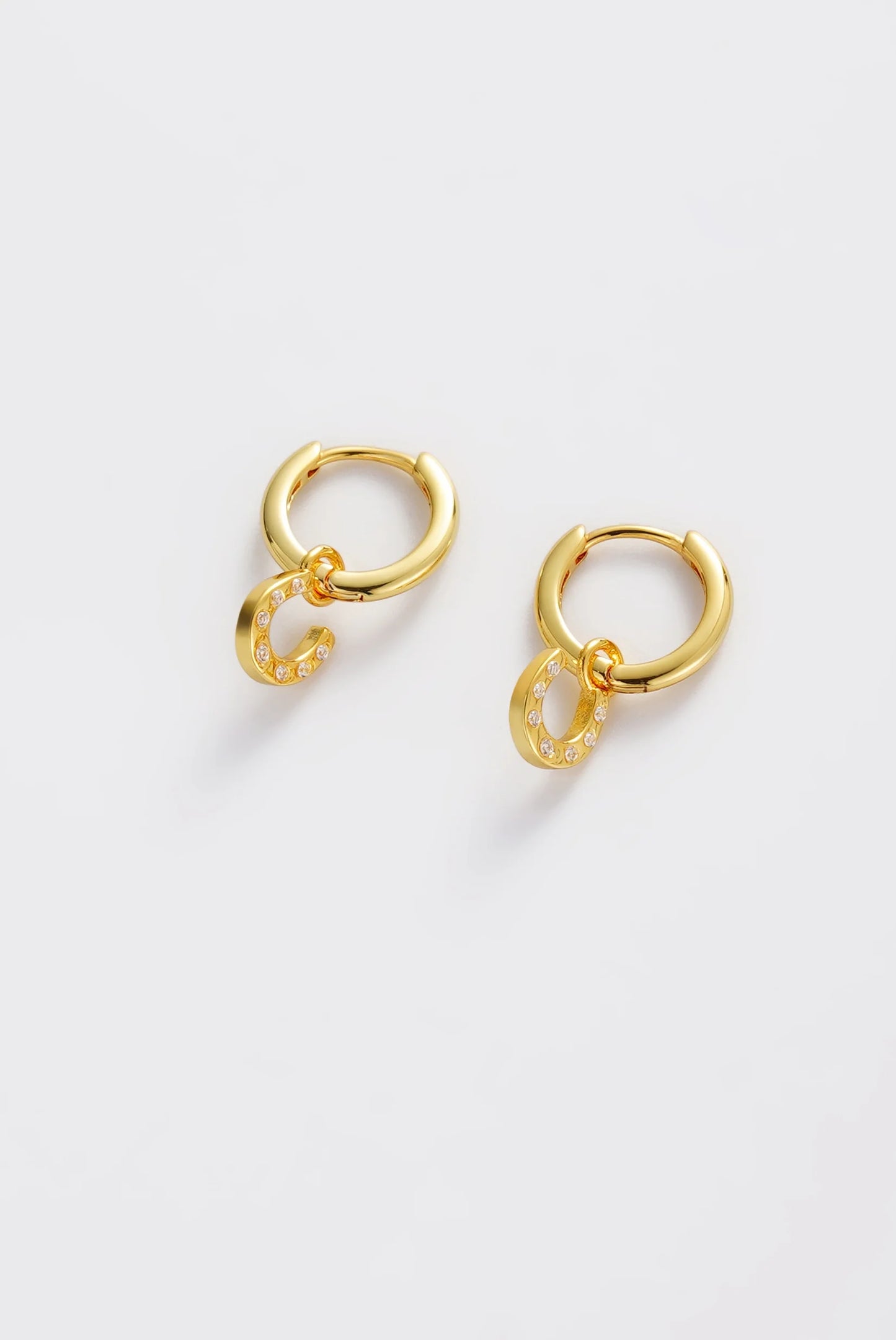 Zafino || Lucky Hoop Earrings - Gold