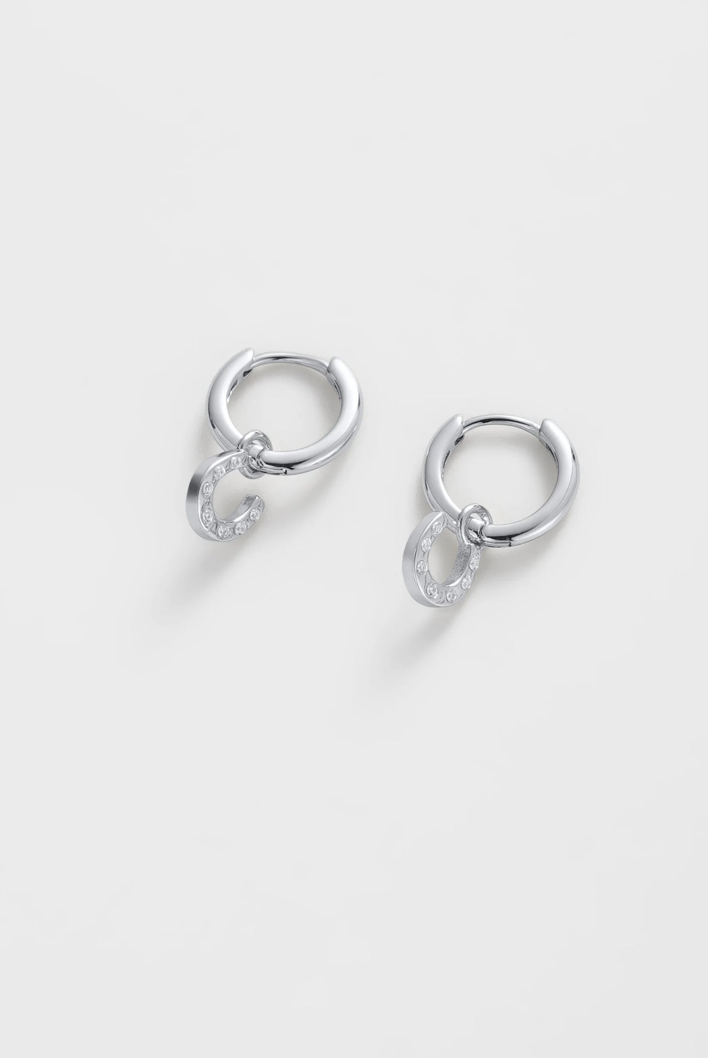 Zafino || Lucky Hoop Earrings - Silver