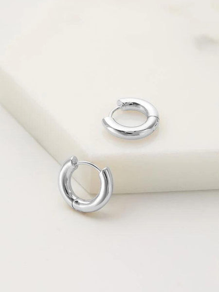 Kendall Hoop- Small Silver