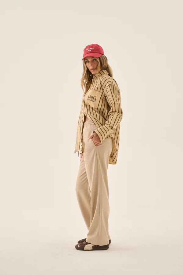 Araminta James || Twill Pant - Beige