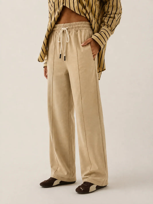 Araminta James || Twill Pant - Beige