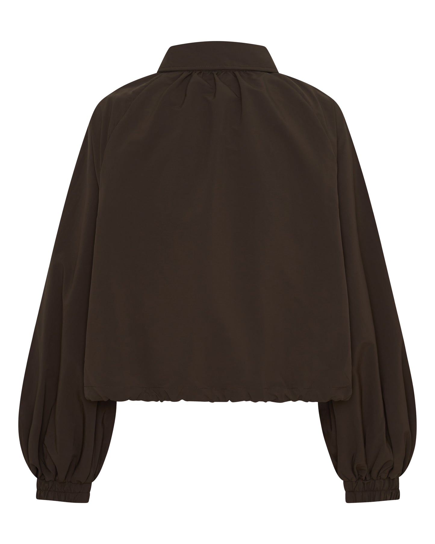 SŚAINT || Fight Night Zip Wind Breaker - Brown + Cream