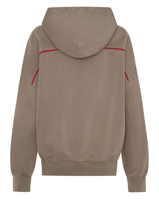 SŚAINT || The Rival Hoodie - Acid Wash Beige