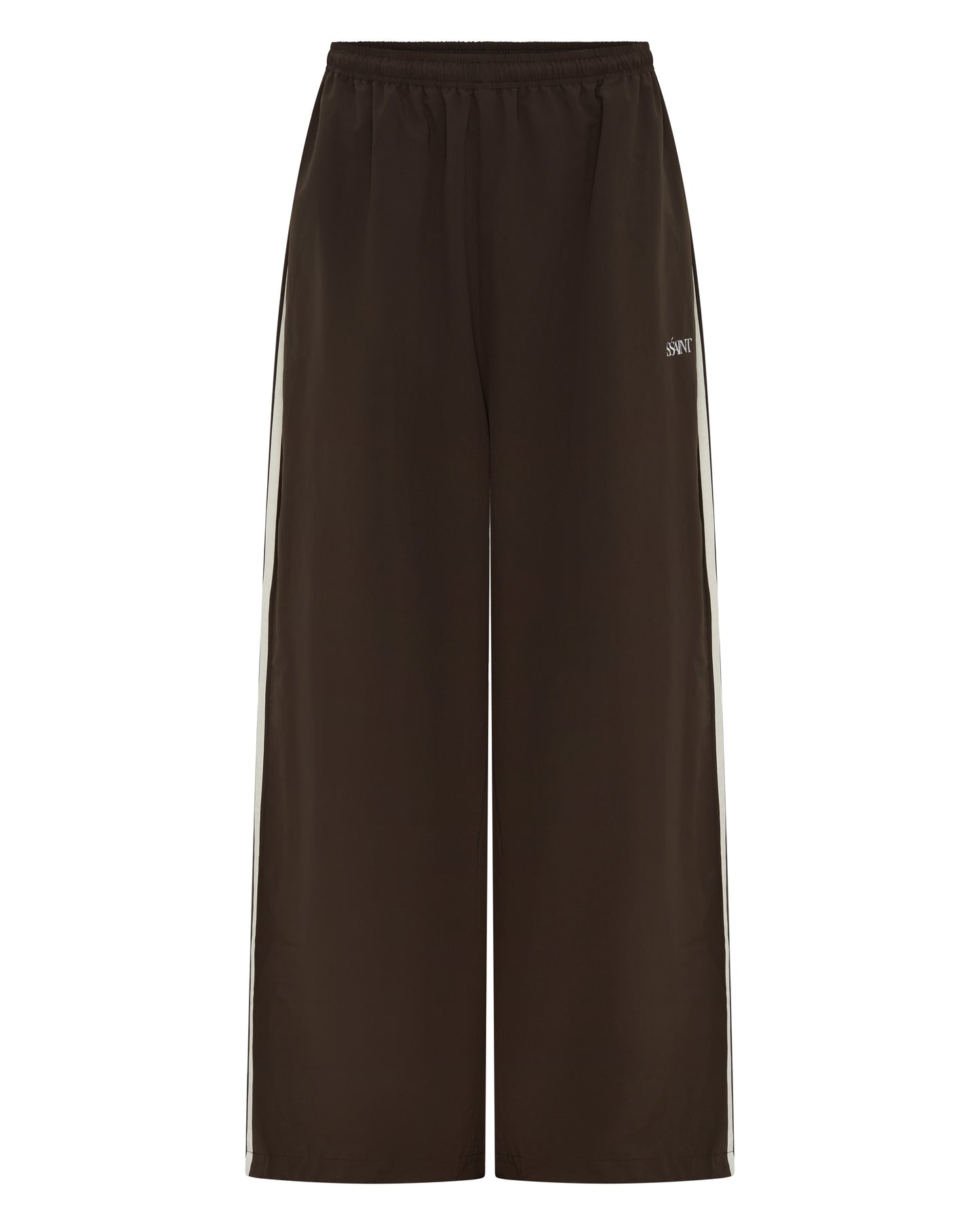 SŚAINT || Fight Night Wind Breaker Pant - Brown + Cream