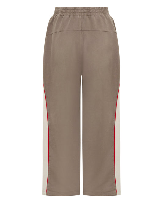SŚAINT || The Rival Track Pant - Acid Wash Beige