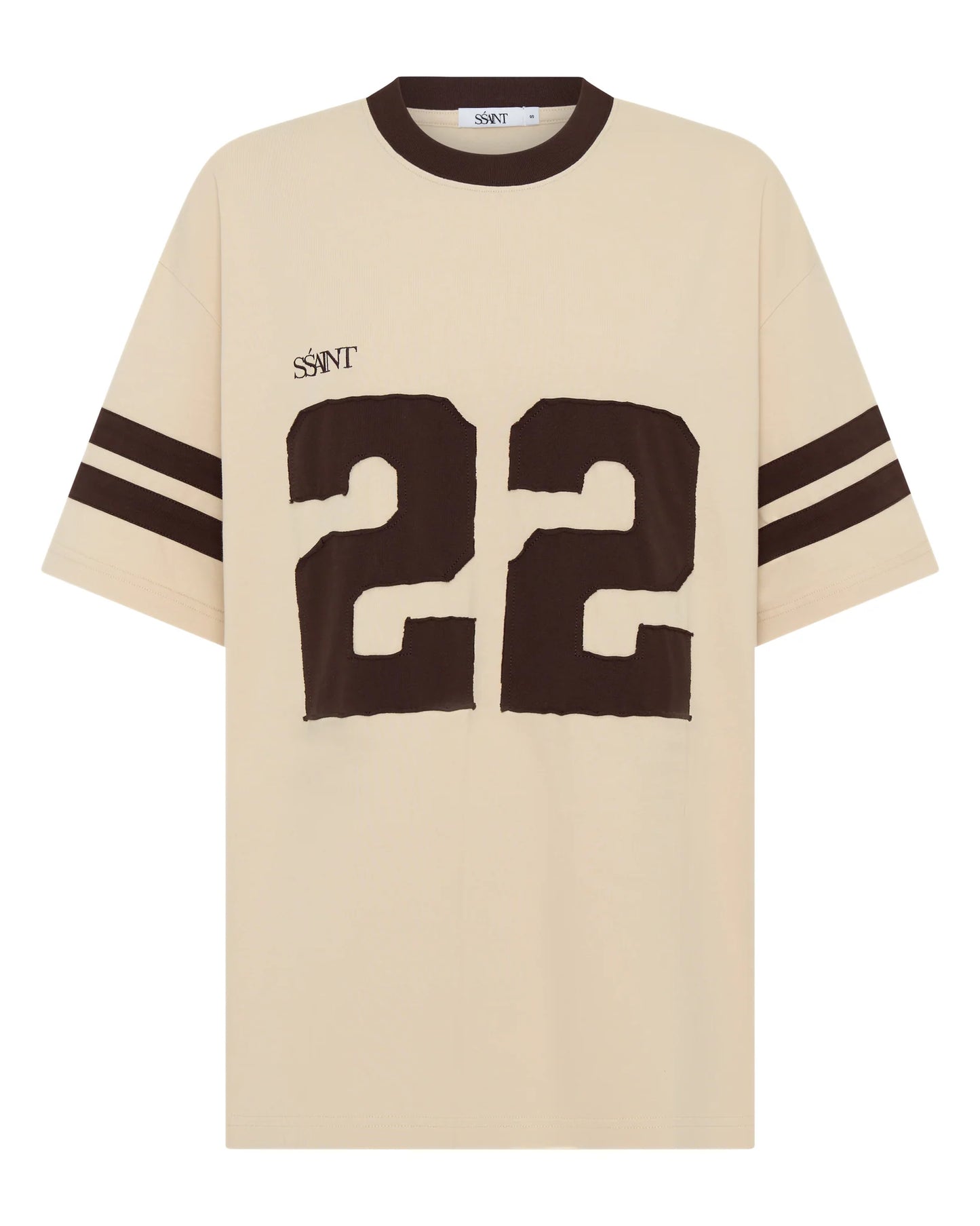 SŚAINT || 22 Motion Tee - Cream + Espresso