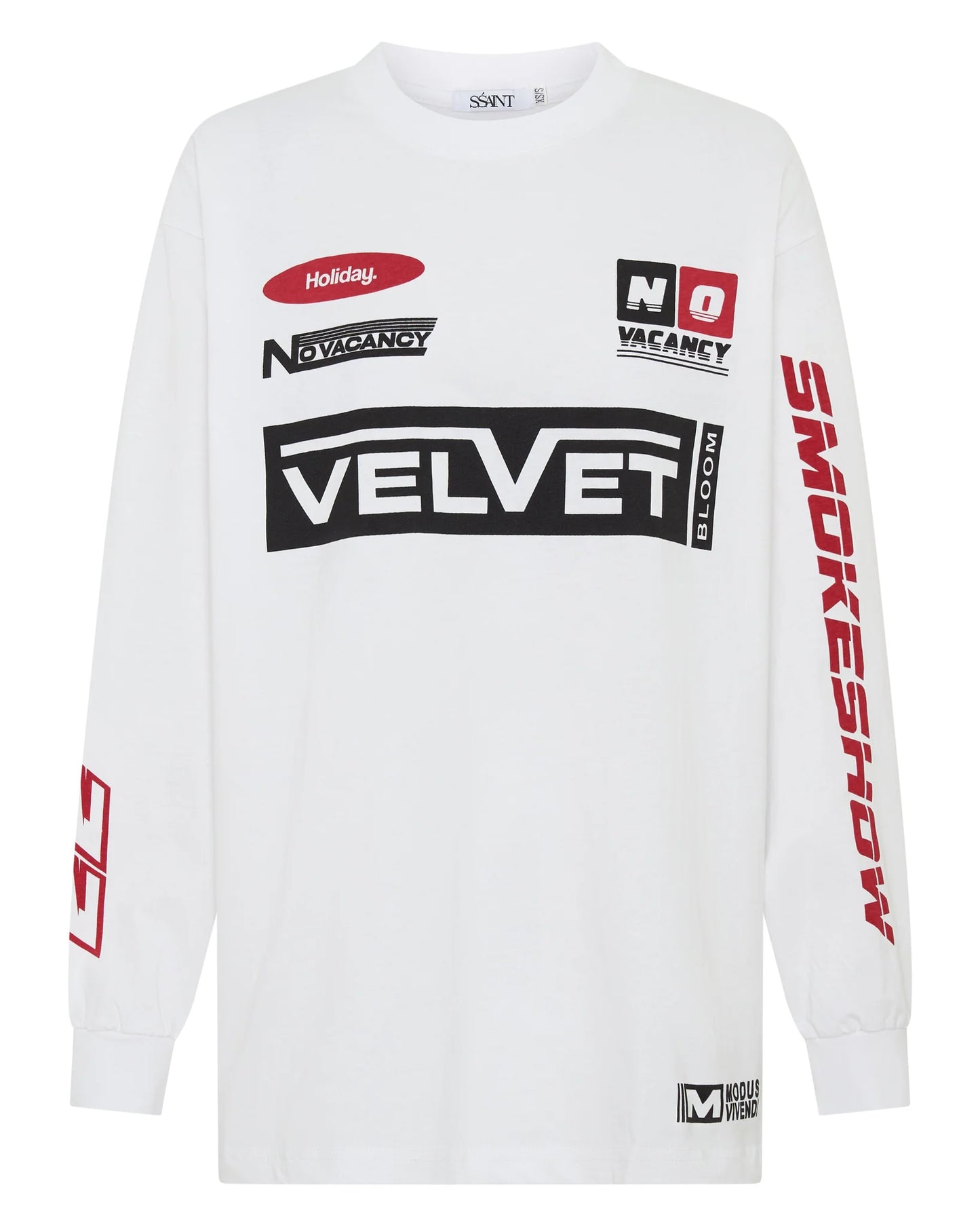 SŚAINT || Signature Moto Tee - White