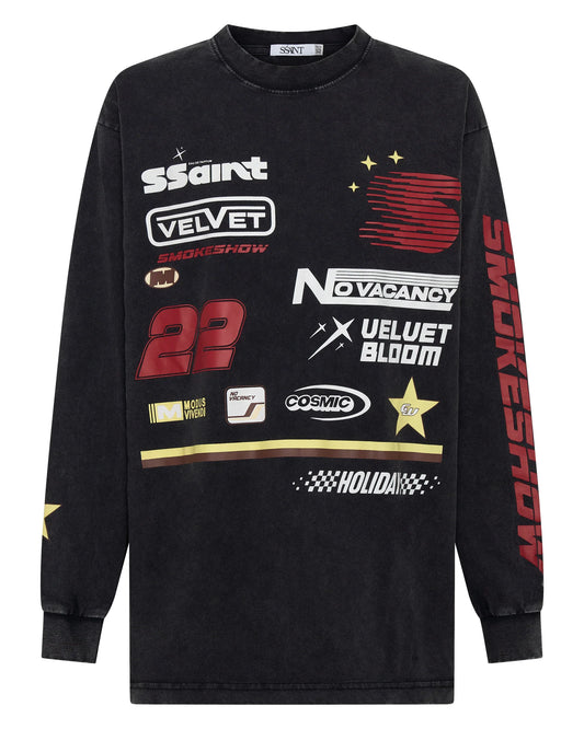 SŚAINT || Signature Moto Tee - Black