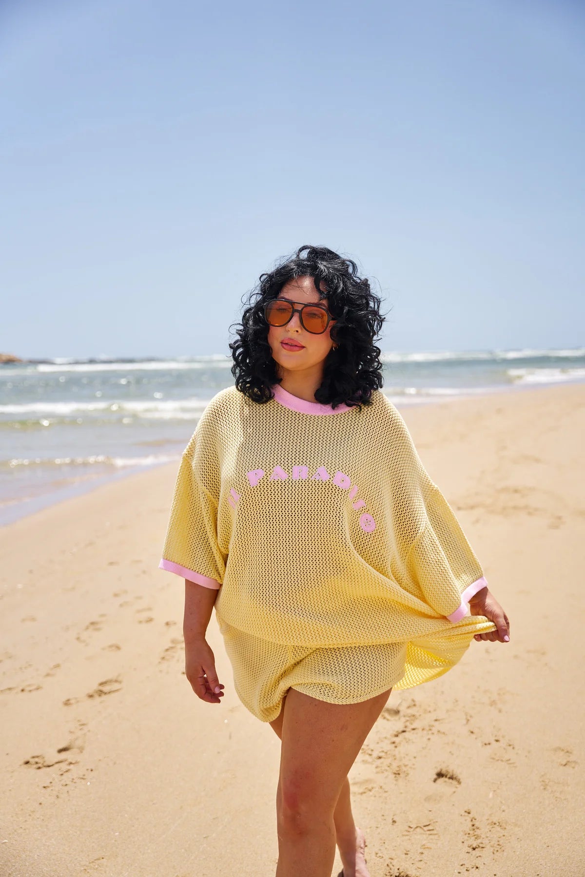 Hibiscus Hotel || Il Paradiso Limoncello Knit Shorts