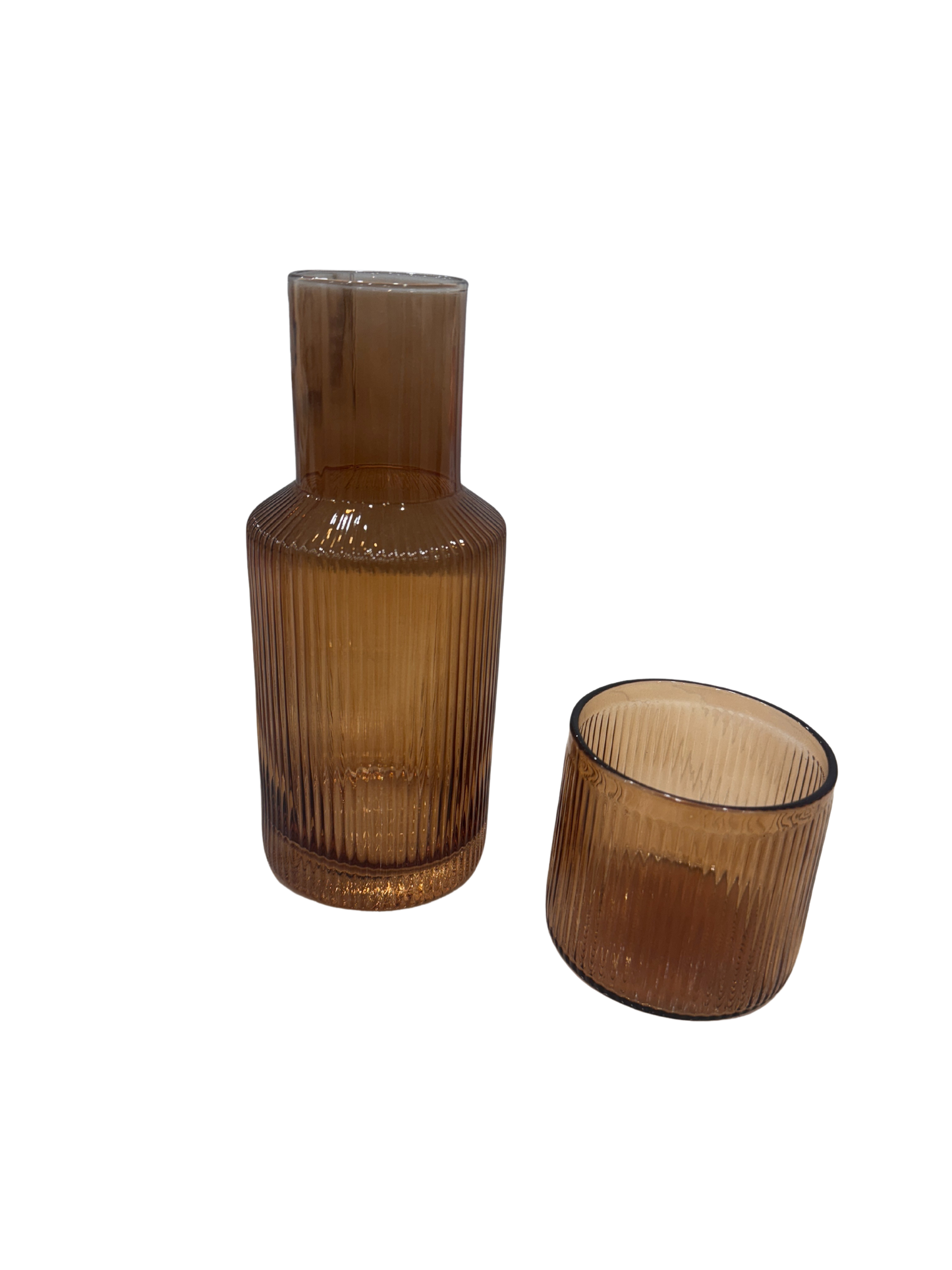 Mya Rib Carafe/ Glass Set