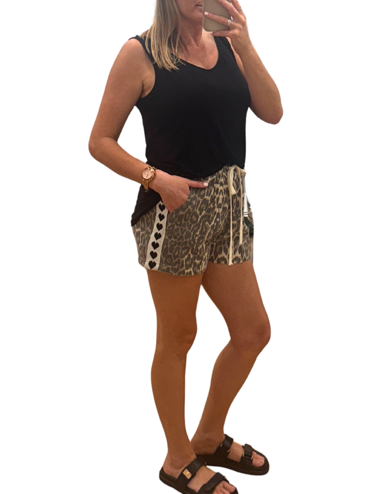 Zula Hearts Denim Shorts