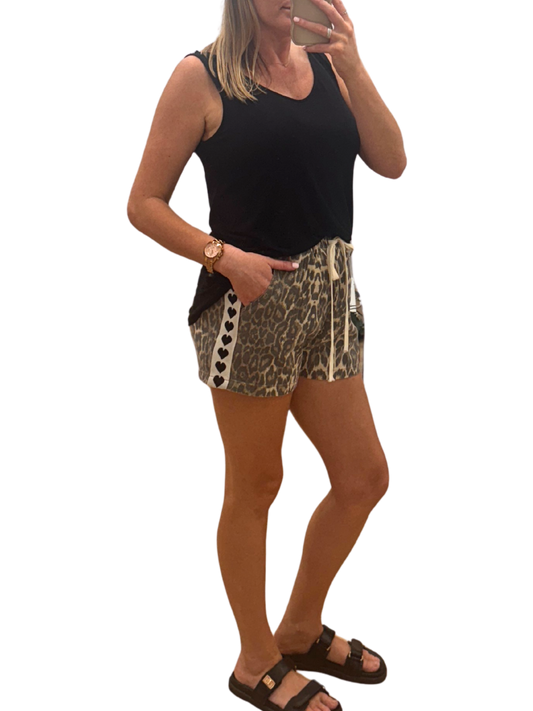 Zula Hearts Denim Shorts