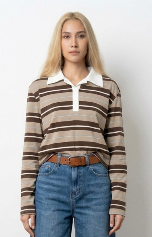 Pia Cropped Polo