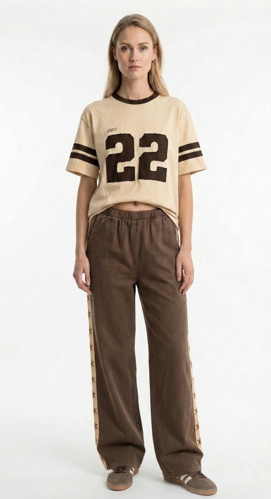 Star Pants - Brown/Beige